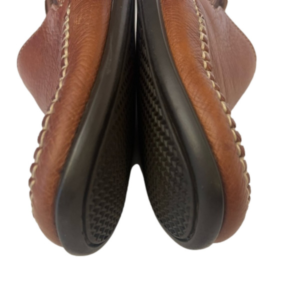 J. Murphy Cort Whipstitch Venetian Leather Loafers Men’s Size 9M Made in Brazil main image 4